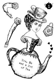 Adventures in Tea Stamp Set 1 small
