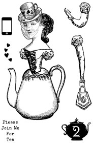 Adventures in Tea Stamp Set 2 small