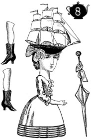 Adventures in Tea Stamp Set 8 small