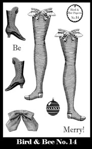 Bird & Bee Paperie Stamp Set 14 small