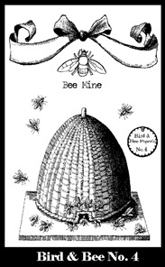 Bird & Bee Paperie Stamp Set 4 small