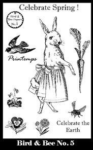 Bird & Bee Paperie Stamp Set 5 small