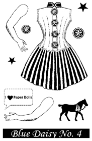 Blue Daisy Stamp Set 4 small