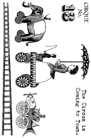 Cirque Stamp Set 13 small