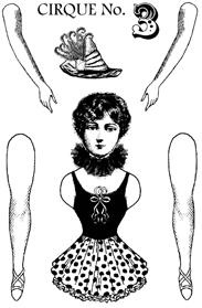 Cirque Stamp Set 3 small