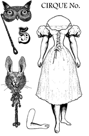 Cirque Stamp Set 5 small