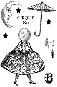 Cirque Stamp Set 6 small