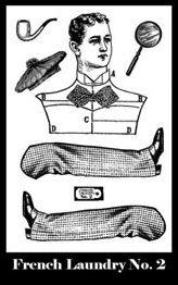 French Laundry Stamp Set 2 small