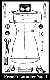 French Laundry Stamp Set 3 small