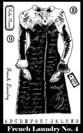 French Laundry Stamp Set 4 small