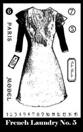 French Laundry Stamp Set 5 small