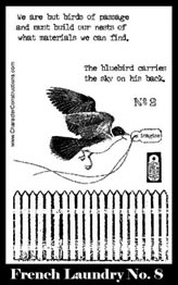 French Laundry Stamp Set 8 small