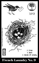 French Laundry Stamp Set 9 small