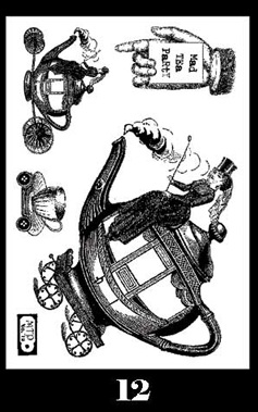 Mad Tea Party Stamp Set 12 small