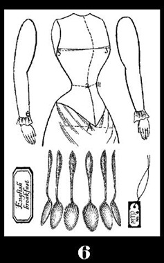 Mad Tea Party Stamp Set 6 small