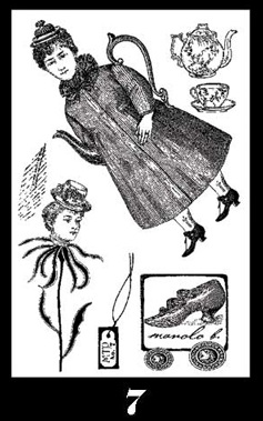 Mad Tea Party Stamp Set 7 small