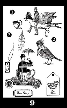 Mad Tea Party Stamp Set 9 small