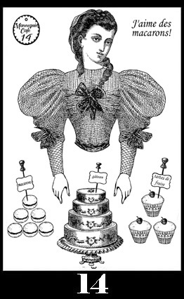 Mannequin Cafe Stamp Set 14 small