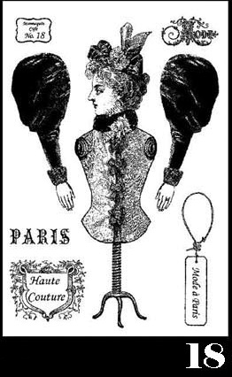 Mannequin Cafe Stamp Set 18 small