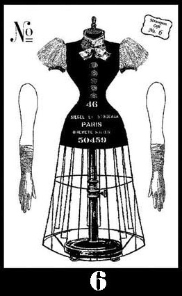 Mannequin Cafe Stamp Set 6 small