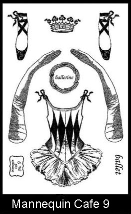 Mannequin Cafe Stamp Set 9 small