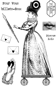 Paris Flea Stamp Set 6 small