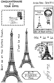 Paris Flea Stamp Set 7 small