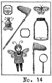 The Bee Keeper's Tea Stamp Set 14 small