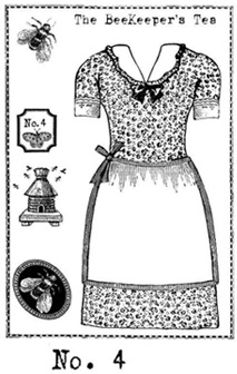 The Bee Keeper's Tea Stamp Set 4 small