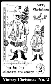 Vintage Christmas Stamp Set 2 small